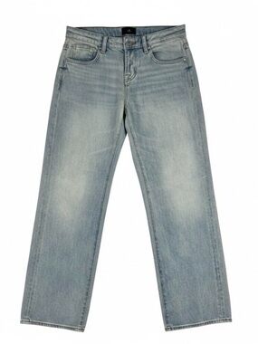 7 For All Mankind Light Blue Straight Leg Jeans MRSP $248